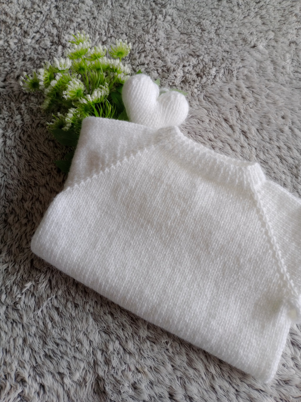 Long Sleeved Babygrow - White