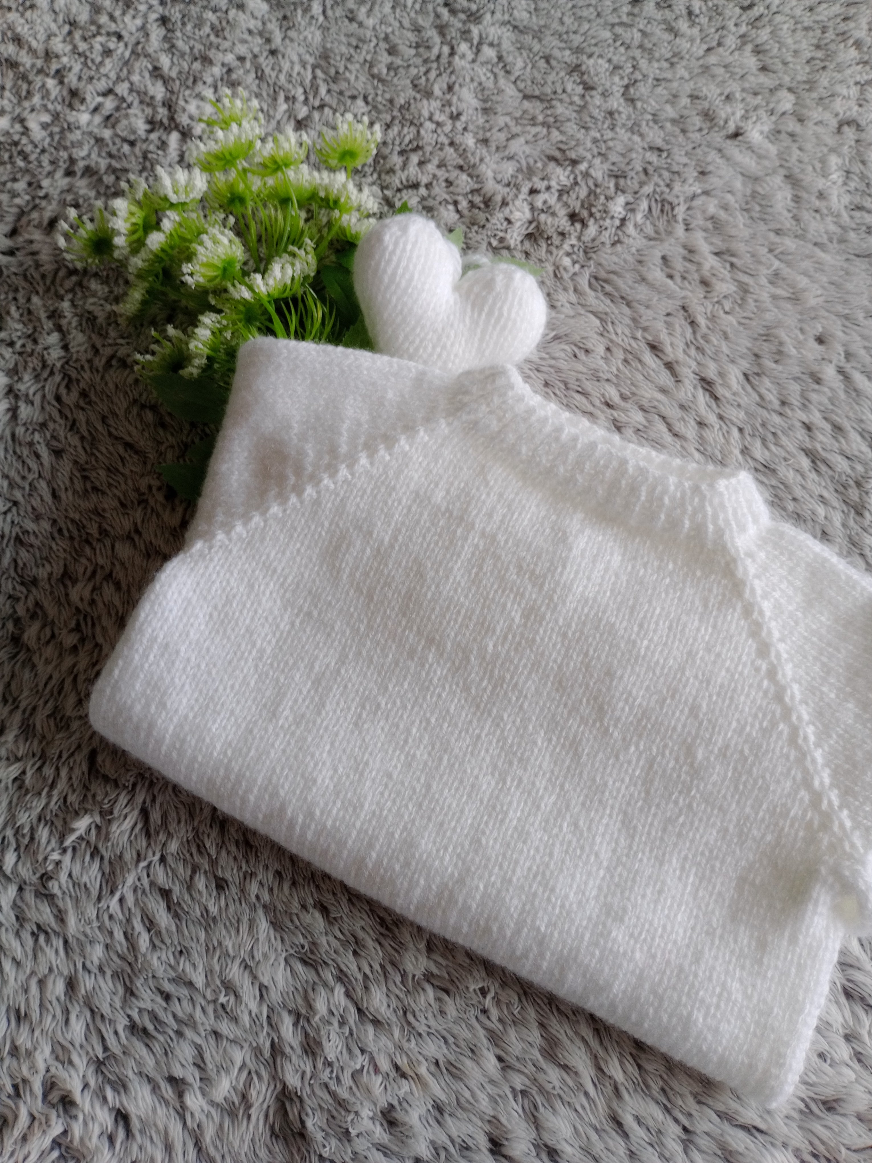 Long Sleeved Babygrow - White