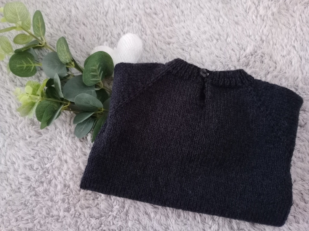 Long Sleeved Babygrow - Navy Blue