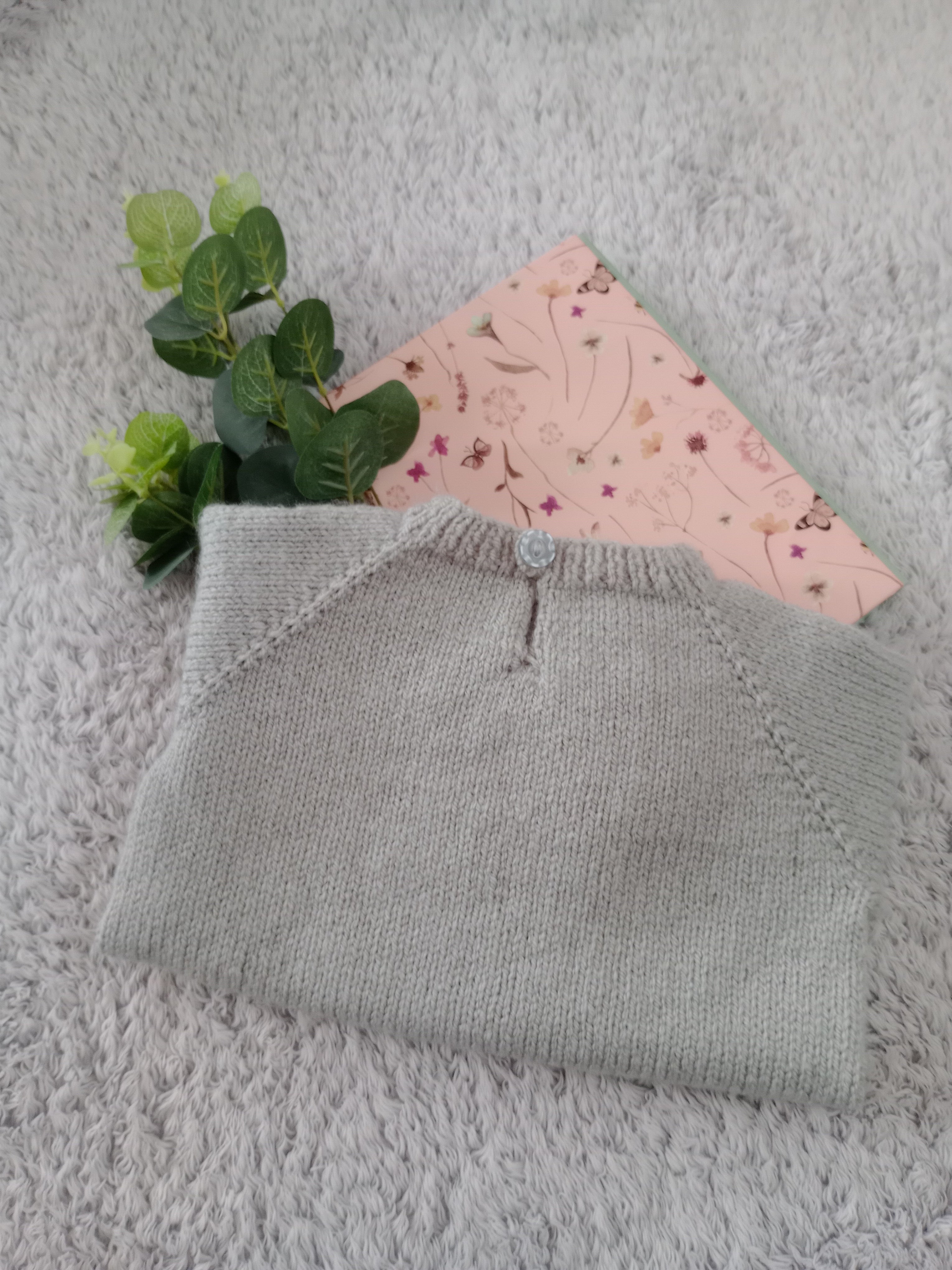 Long Sleeved Babygrow - Grey