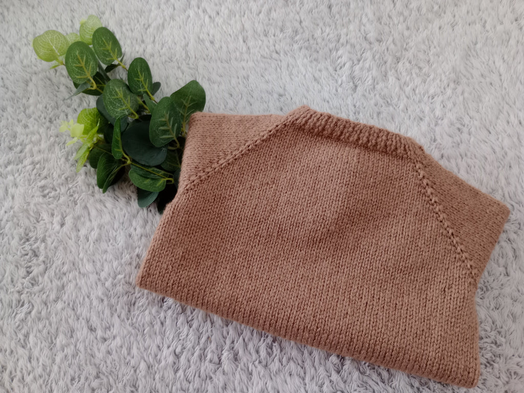 Long Sleeved Babygrow - Brown