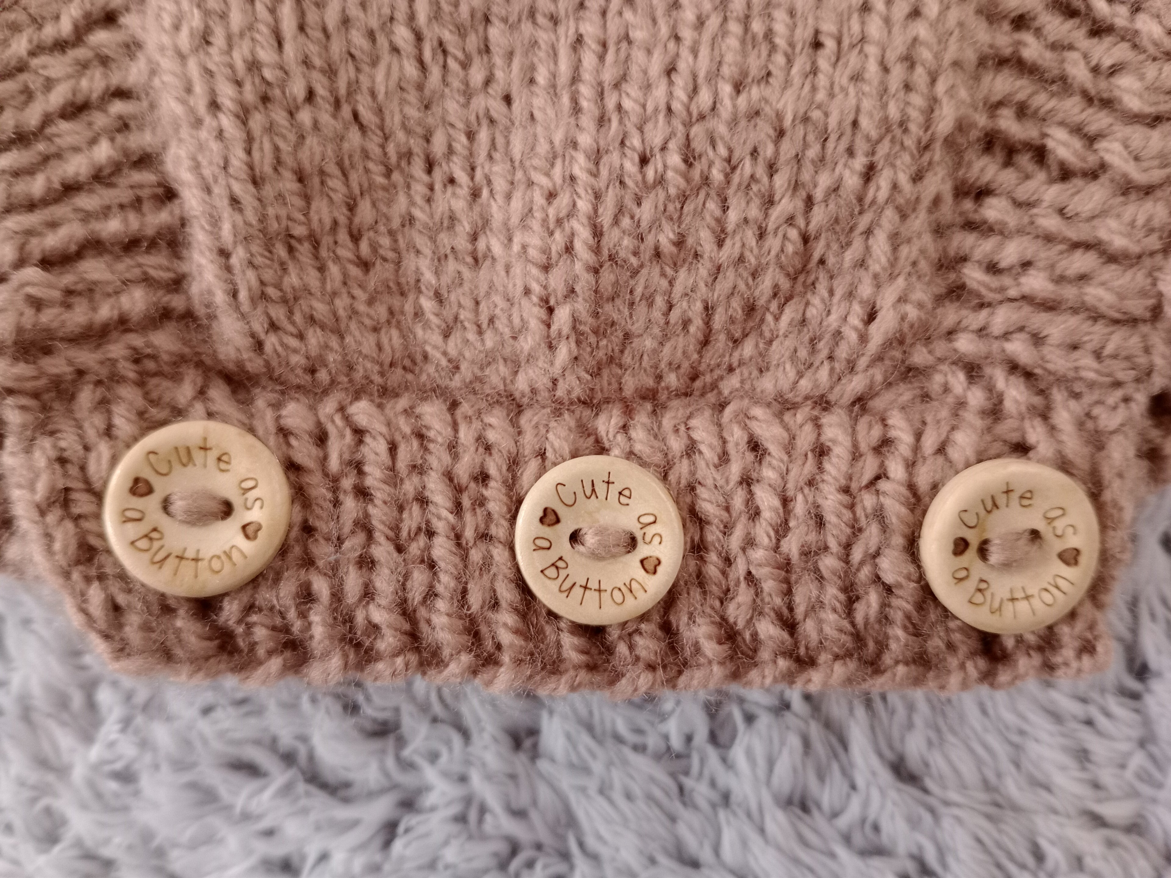 Long Sleeved Babygrow - Brown