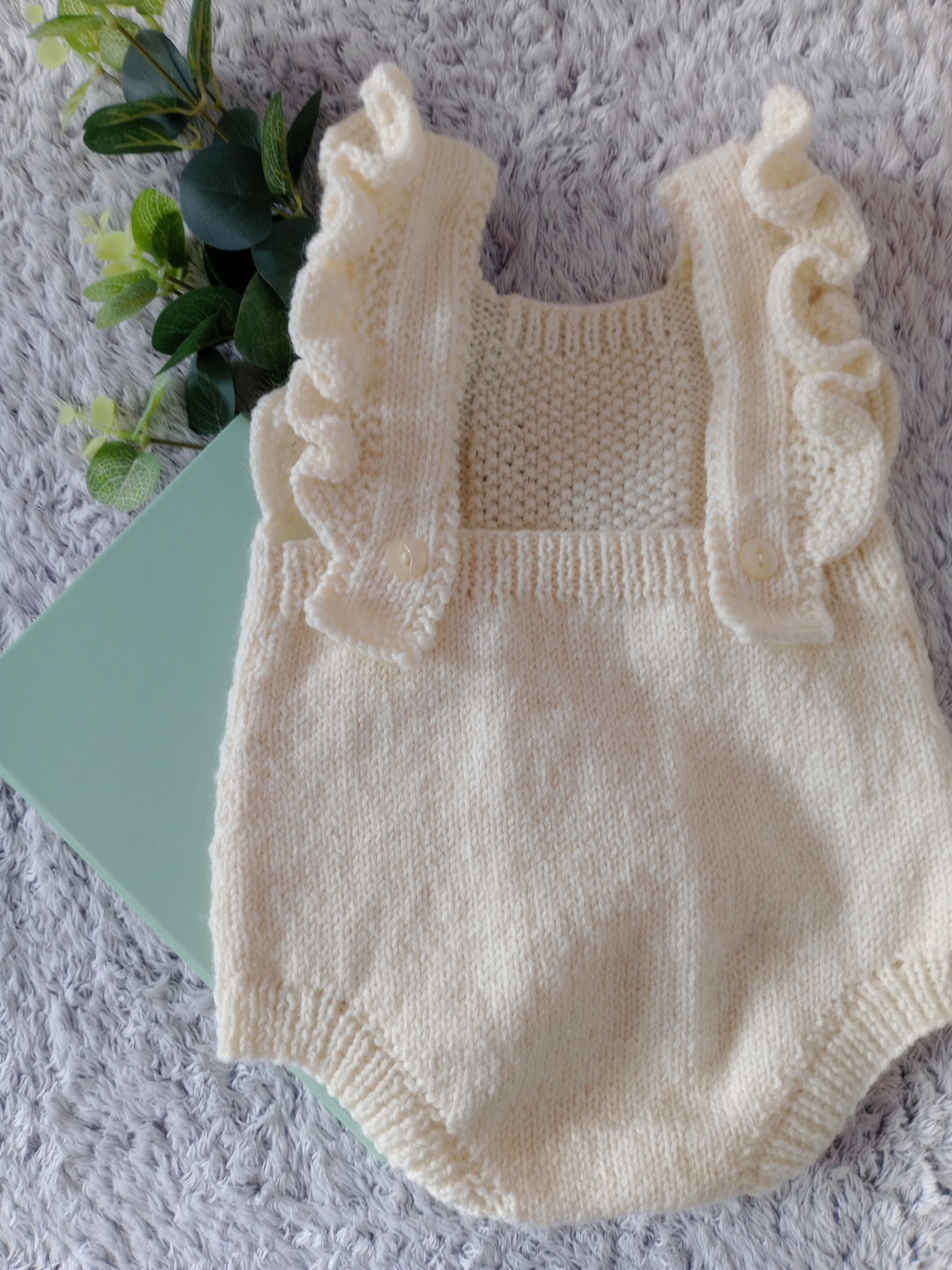 Frilled Romper - Cream